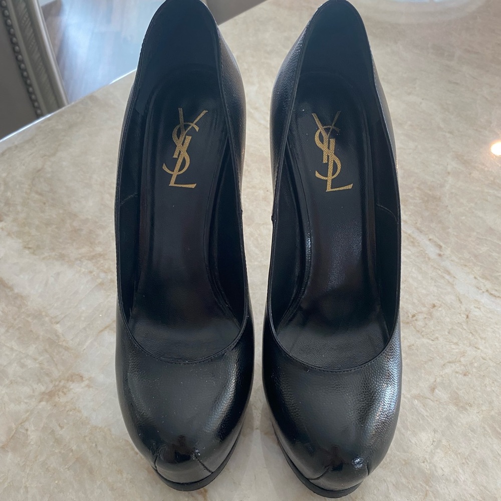 YSL platform pumps
